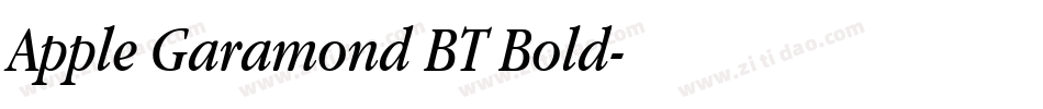 Apple Garamond BT Bold字体转换